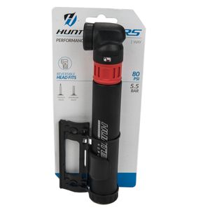 Bomba de mano para bicicleta Hunter RS 1 way 80 psi V A-F