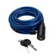 Candado de cable con llave para bicicleta Windsor 10x2000 mm Azul