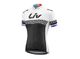 Jersey para ciclismo de ruta Liv Beliv-Luna SS Corta T-L Negro-blanco-amarillo