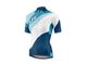 Jersey para ciclismo de ruta Liv Blossom SS Corto T-S Azul-blanco