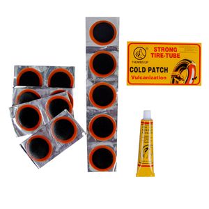 Parches para cámara de bicicleta Thumbs Up Cold patch Vulcanization 25 piezas redondos