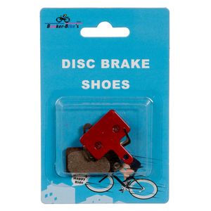 Balatas para freno de disco de bicicleta Book Bike´s B1100 Rectangulares con seguro Rojo