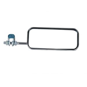 Espejo retrovisor  rectangular para bicicleta urbana con reflejantes Cromado