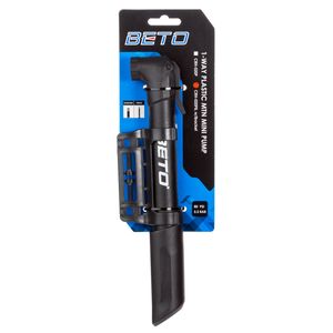 Bomba de aire de mano para bicicleta Beto CRH 020PB 80psi V AF